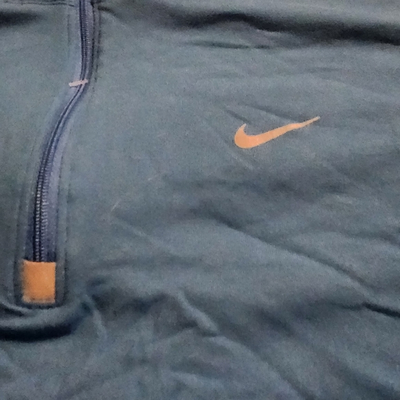Nike Dri Fit Blue Teal 1/4 Zip Up Pullover Athletic Lightweight  Men's‎ Size 2XL - Picture 2 of 6